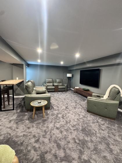 Finished basement work by OnCall Home Co.