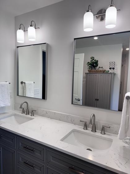 Bathroom remodel by OnCall Home Co.