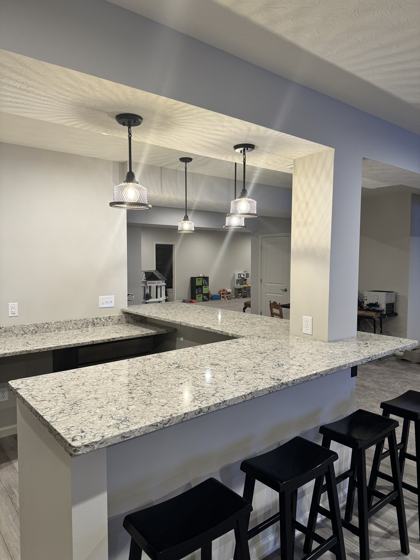 Kitchen backsplash and tile work by OnCall Home Co.