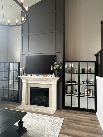 Fireplace and trim work by OnCall Home Co.