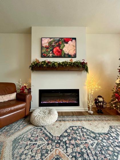 Fireplace and trim work by OnCall Home Co.