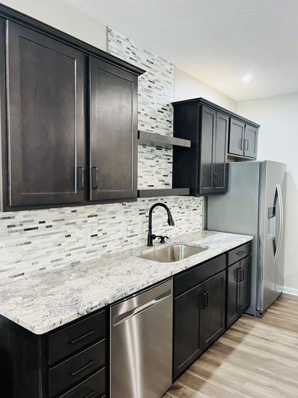 Kitchen backsplash and tile work by OnCall Home Co.