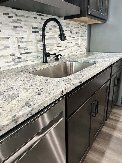 Kitchen backsplash and tile work by OnCall Home Co.