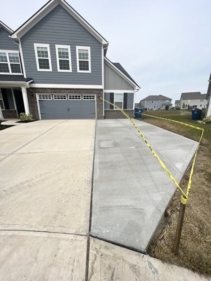 Stamped concrete patio work by OnCall Home Co.