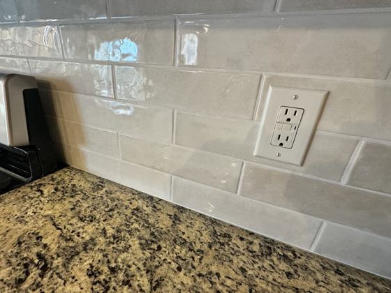 Kitchen backsplash and tile work by OnCall Home Co.