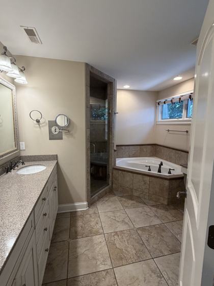 Bathroom remodel by OnCall Home Co.