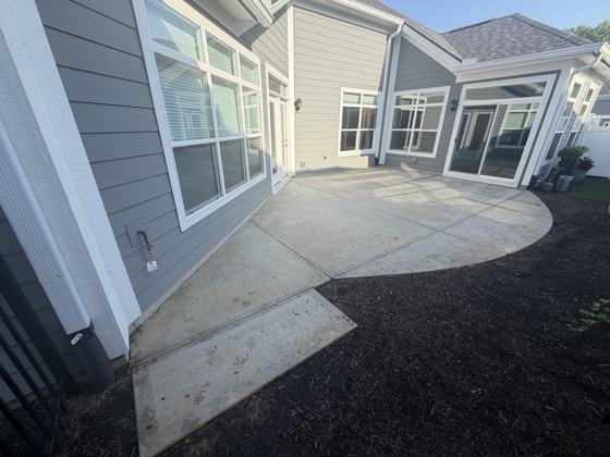 Stamped concrete patio work by OnCall Home Co.