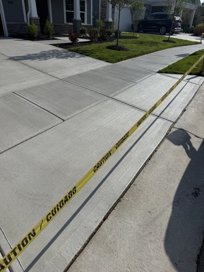 Stamped concrete patio work by OnCall Home Co.