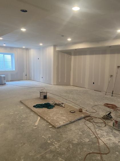 Finished basement work by OnCall Home Co.