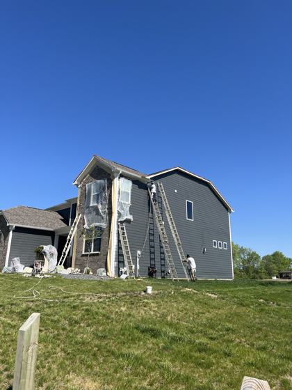 Exterior painting by OnCall Home Co.