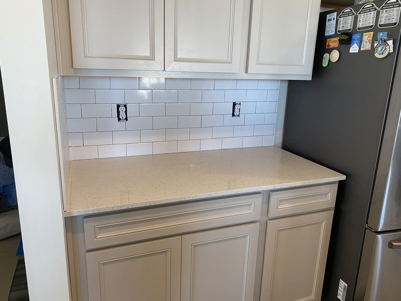 Kitchen backsplash and tile work by OnCall Home Co.